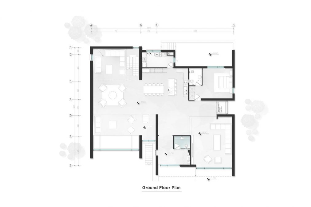 Architecture - cedrus - plan - building - Zibadasht